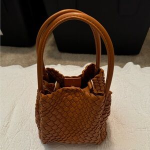 Anthropologie The Woven Mini Hollace Tote